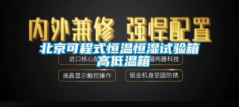 北京可程式恒温恒湿试验箱 高低温箱